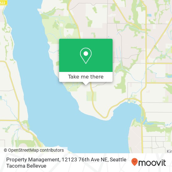 Mapa de Property Management, 12123 76th Ave NE