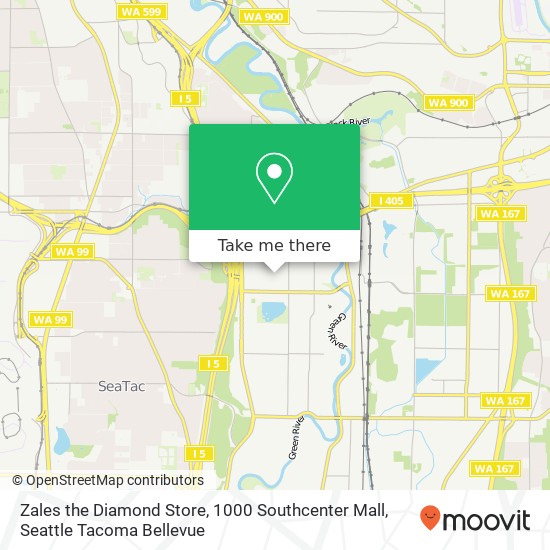 Zales the Diamond Store, 1000 Southcenter Mall map