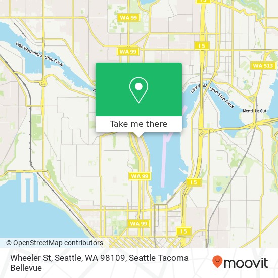 Mapa de Wheeler St, Seattle, WA 98109