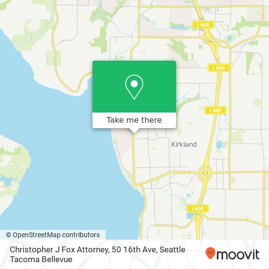 Christopher J Fox Attorney, 50 16th Ave map