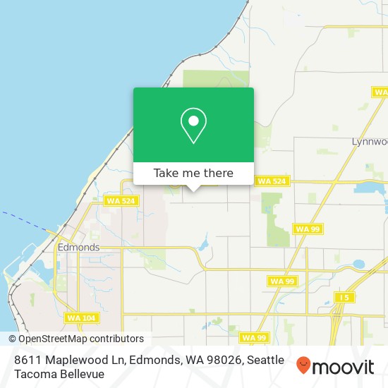 Mapa de 8611 Maplewood Ln, Edmonds, WA 98026