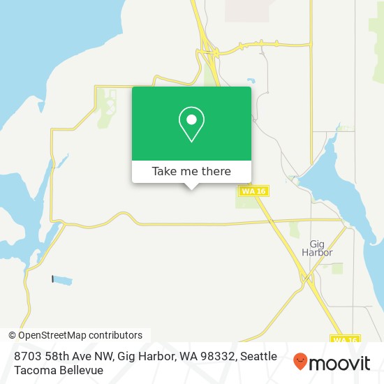 8703 58th Ave NW, Gig Harbor, WA 98332 map