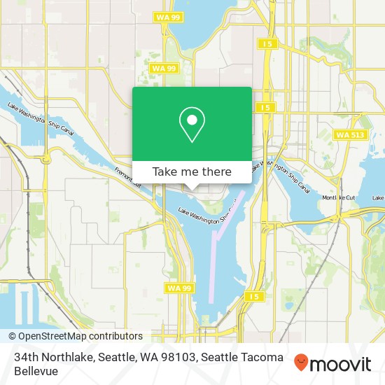 34th Northlake, Seattle, WA 98103 map