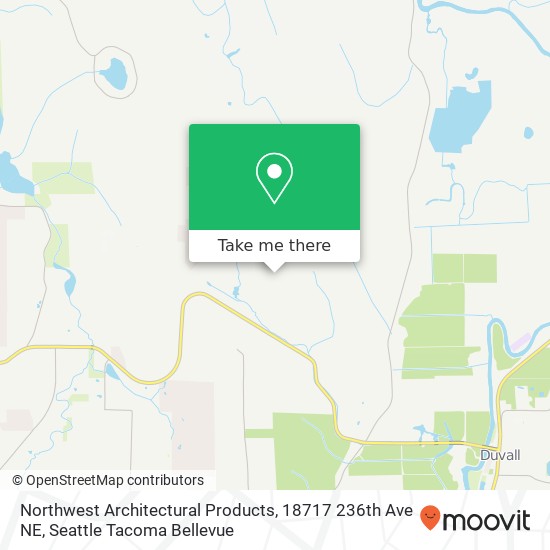 Mapa de Northwest Architectural Products, 18717 236th Ave NE