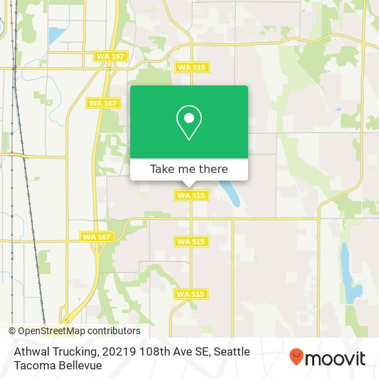 Athwal Trucking, 20219 108th Ave SE map