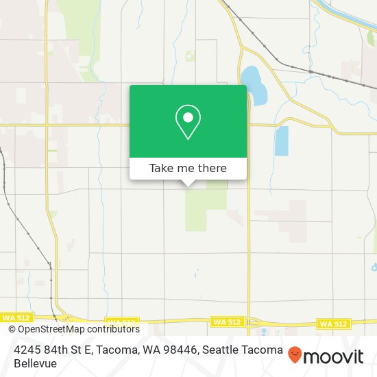 Mapa de 4245 84th St E, Tacoma, WA 98446