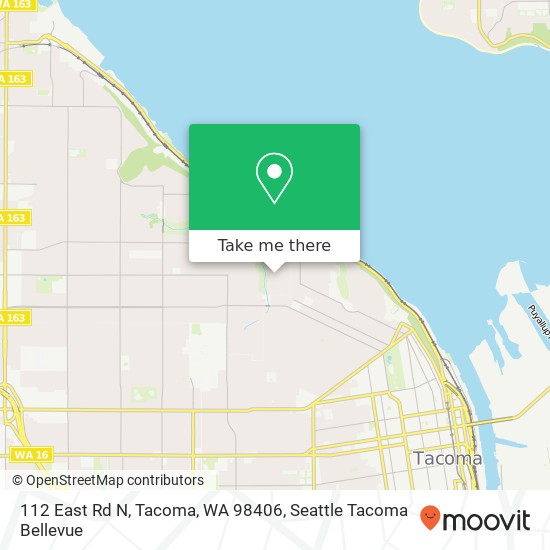 112 East Rd N, Tacoma, WA 98406 map