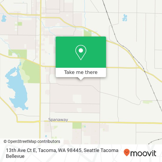 Mapa de 13th Ave Ct E, Tacoma, WA 98445