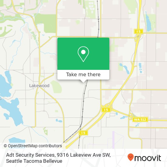 Adt Security Services, 9316 Lakeview Ave SW map