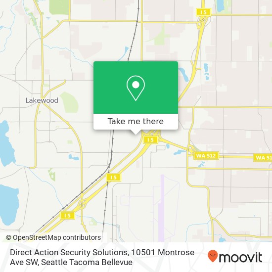Direct Action Security Solutions, 10501 Montrose Ave SW map