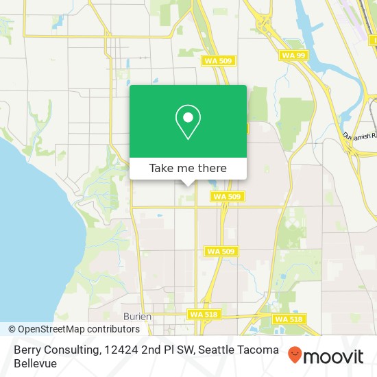 Mapa de Berry Consulting, 12424 2nd Pl SW