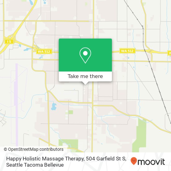 Mapa de Happy Holistic Massage Therapy, 504 Garfield St S