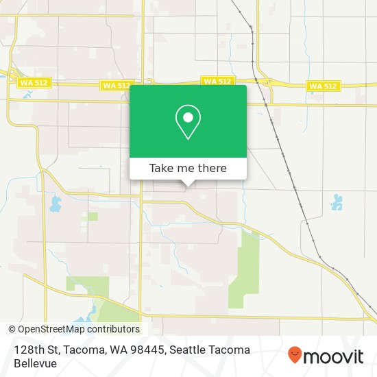 128th St, Tacoma, WA 98445 map