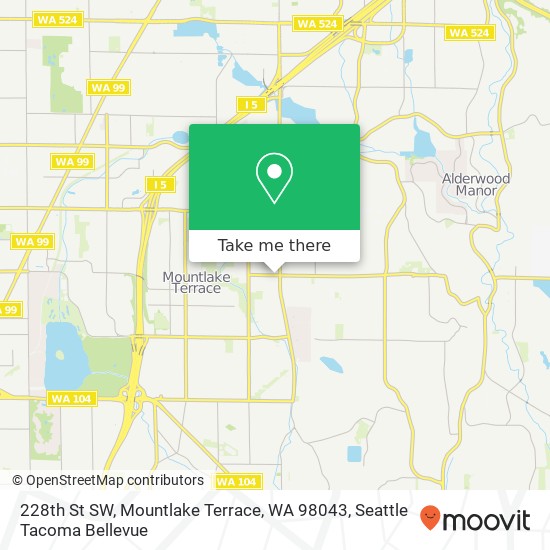 228th St SW, Mountlake Terrace, WA 98043 map