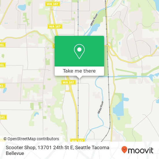 Mapa de Scooter Shop, 13701 24th St E