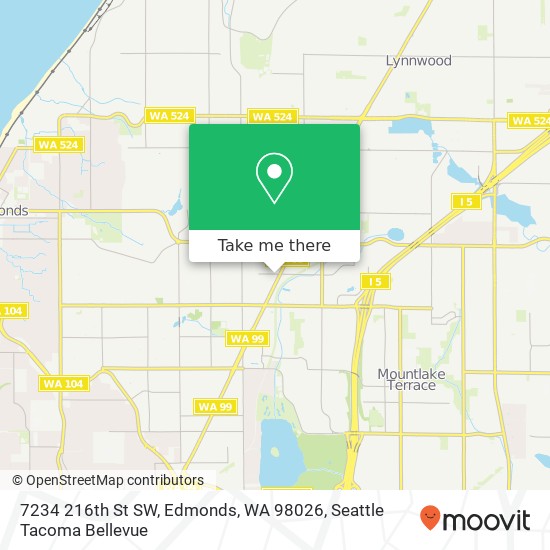 Mapa de 7234 216th St SW, Edmonds, WA 98026