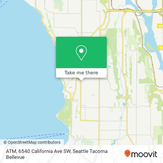 Mapa de ATM, 6540 California Ave SW