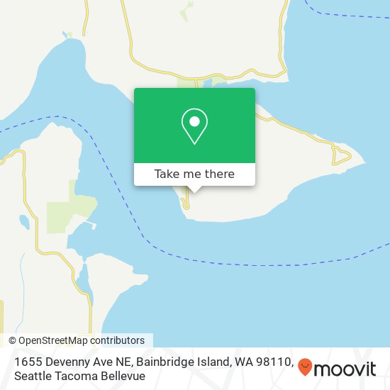 1655 Devenny Ave NE, Bainbridge Island, WA 98110 map