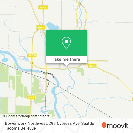Mapa de Bowenwork Northwest, 297 Cypress Ave