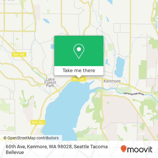 60th Ave, Kenmore, WA 98028 map