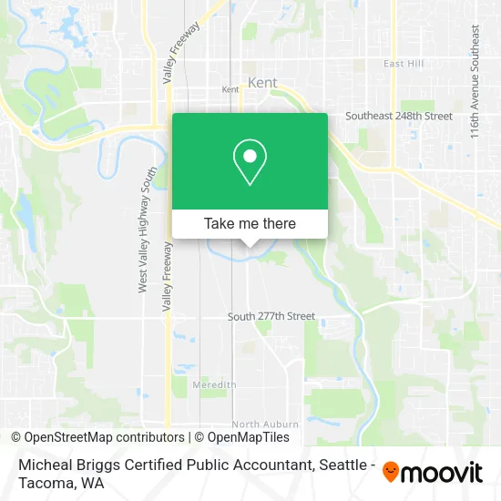 Mapa de Micheal Briggs Certified Public Accountant