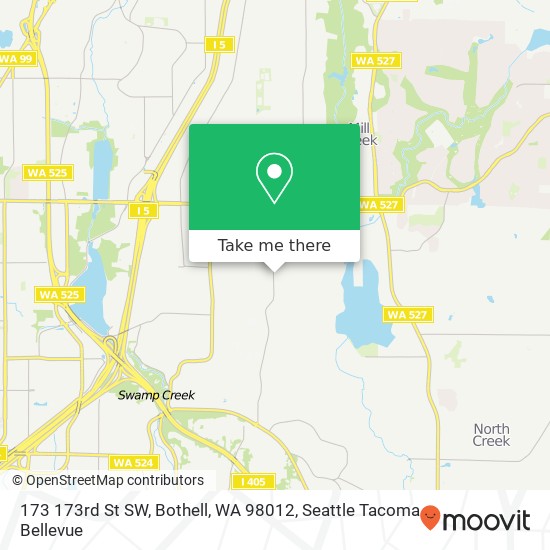 Mapa de 173 173rd St SW, Bothell, WA 98012