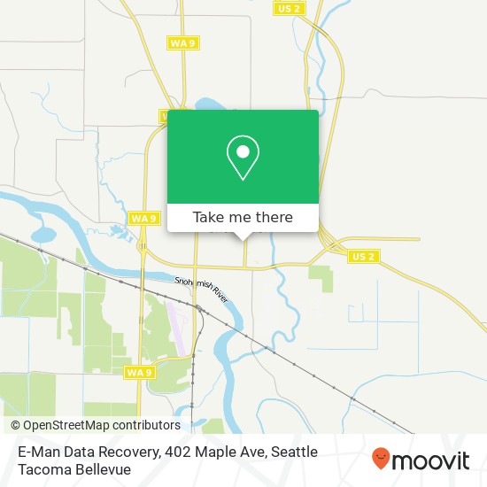 E-Man Data Recovery, 402 Maple Ave map