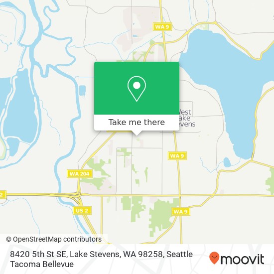 Mapa de 8420 5th St SE, Lake Stevens, WA 98258