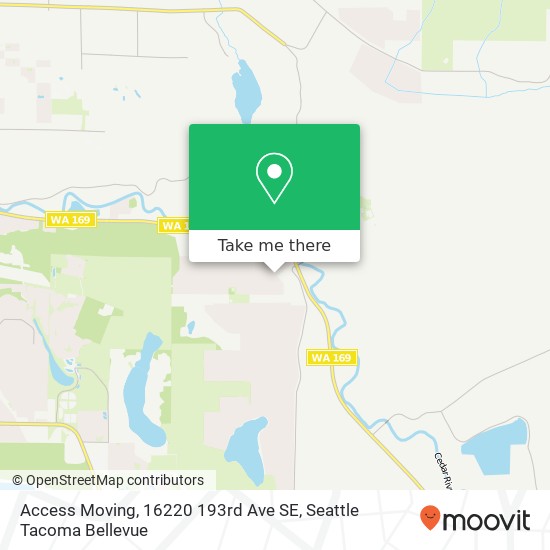 Mapa de Access Moving, 16220 193rd Ave SE