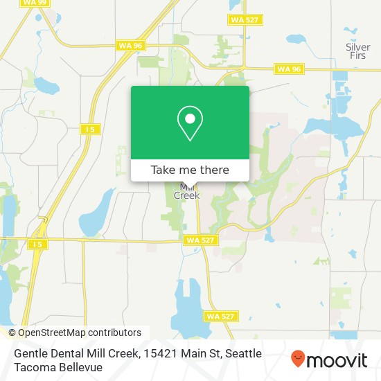 Mapa de Gentle Dental Mill Creek, 15421 Main St