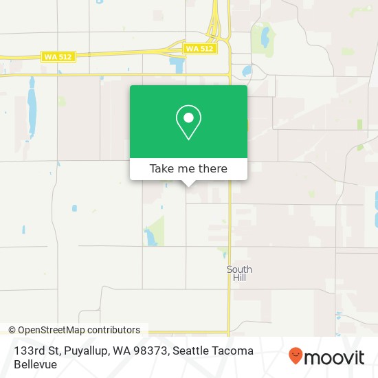 Mapa de 133rd St, Puyallup, WA 98373