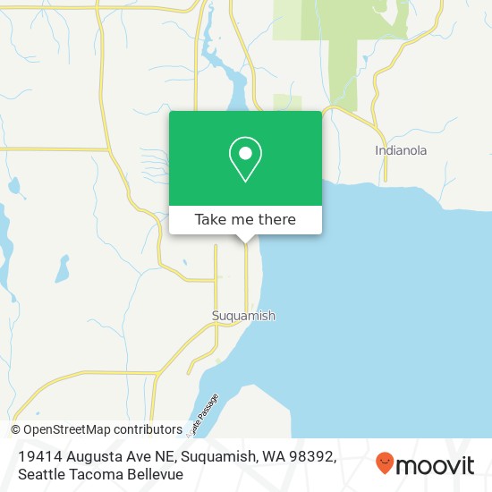 Mapa de 19414 Augusta Ave NE, Suquamish, WA 98392