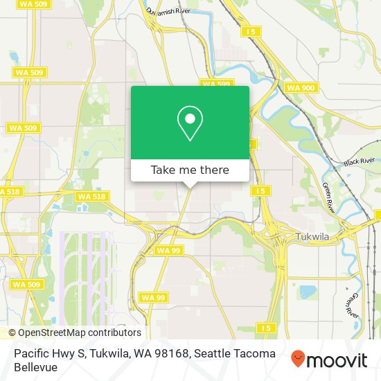 Mapa de Pacific Hwy S, Tukwila, WA 98168