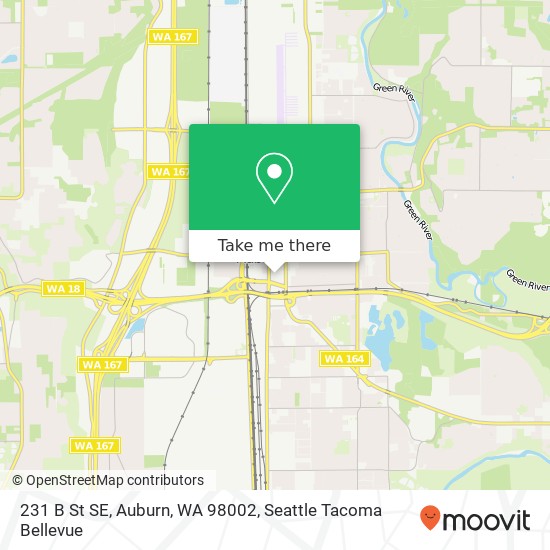 Mapa de 231 B St SE, Auburn, WA 98002