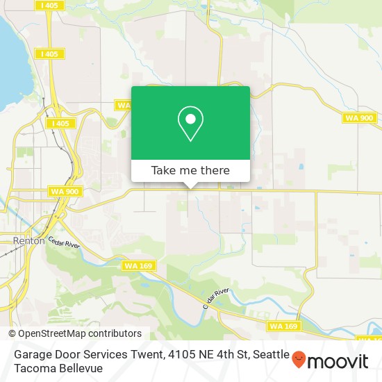 Mapa de Garage Door Services Twent, 4105 NE 4th St