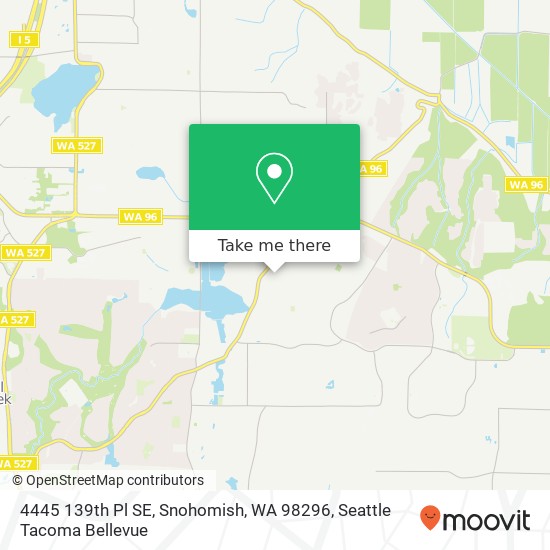 Mapa de 4445 139th Pl SE, Snohomish, WA 98296