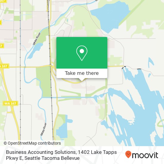 Mapa de Business Accounting Solutions, 1402 Lake Tapps Pkwy E