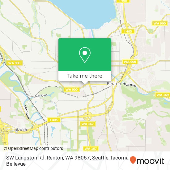 Mapa de SW Langston Rd, Renton, WA 98057