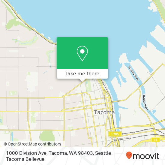1000 Division Ave, Tacoma, WA 98403 map