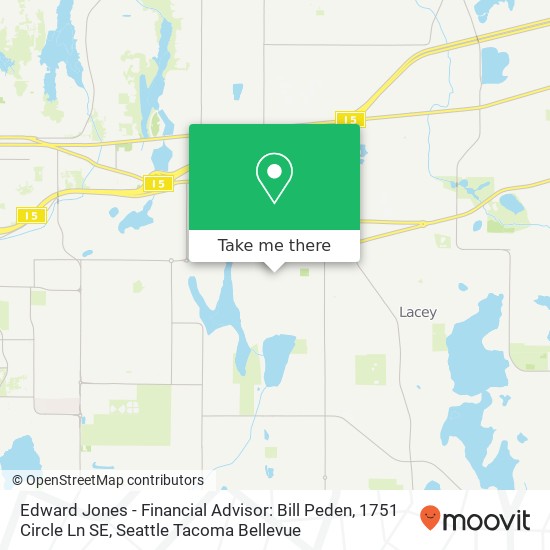 Edward Jones - Financial Advisor: Bill Peden, 1751 Circle Ln SE map