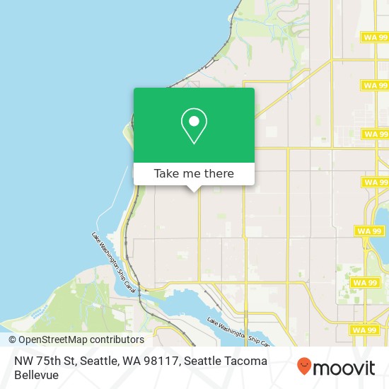 NW 75th St, Seattle, WA 98117 map