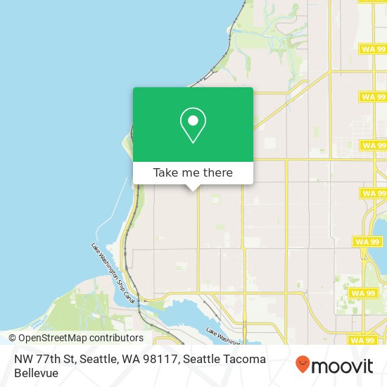 NW 77th St, Seattle, WA 98117 map