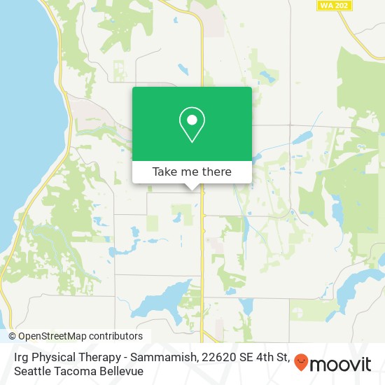 Mapa de Irg Physical Therapy - Sammamish, 22620 SE 4th St