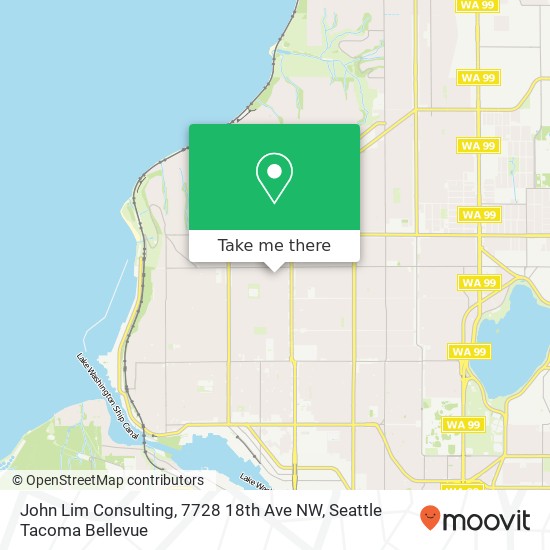 John Lim Consulting, 7728 18th Ave NW map