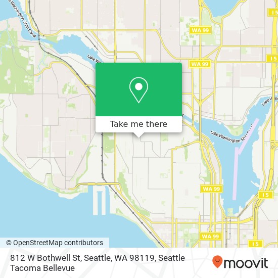 Mapa de 812 W Bothwell St, Seattle, WA 98119