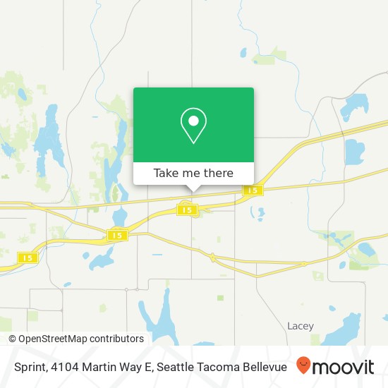 Sprint, 4104 Martin Way E map