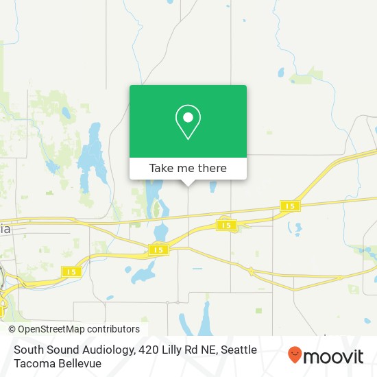 South Sound Audiology, 420 Lilly Rd NE map