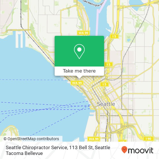 Seattle Chiropractor Service, 113 Bell St map