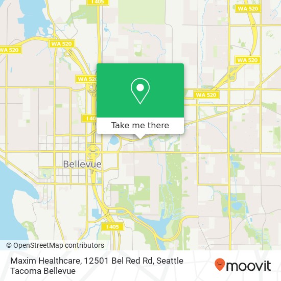 Maxim Healthcare, 12501 Bel Red Rd map