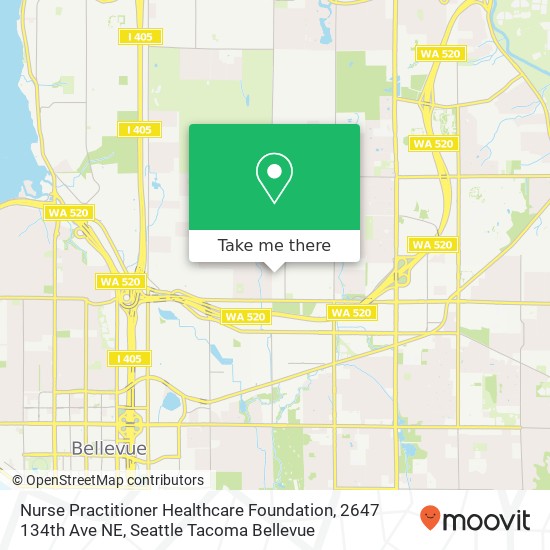 Mapa de Nurse Practitioner Healthcare Foundation, 2647 134th Ave NE
